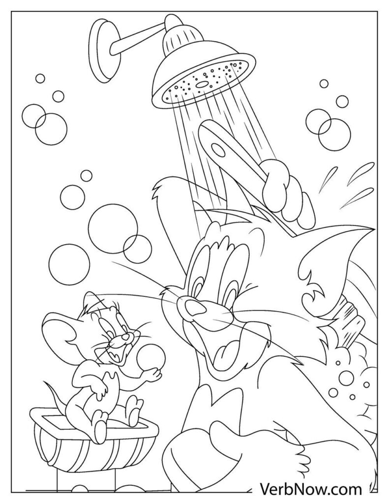 34 Tom and Jerry Coloring Pages Printable 3