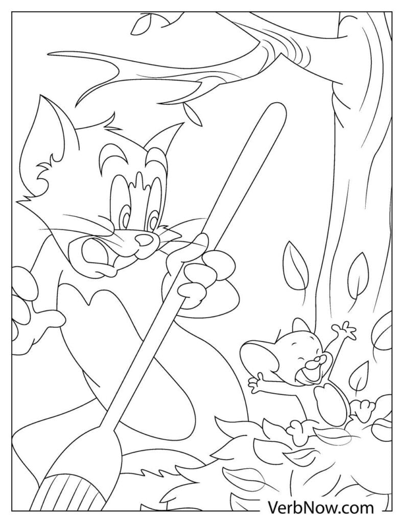 34 Tom and Jerry Coloring Pages Printable 32