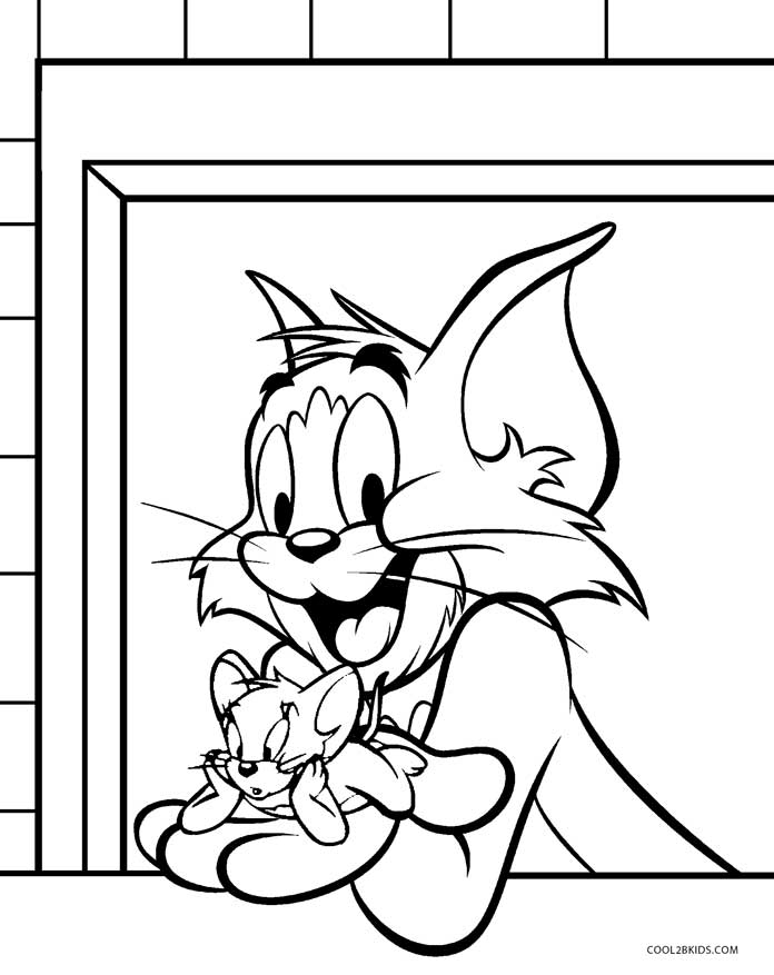 34 Tom and Jerry Coloring Pages Printable 4