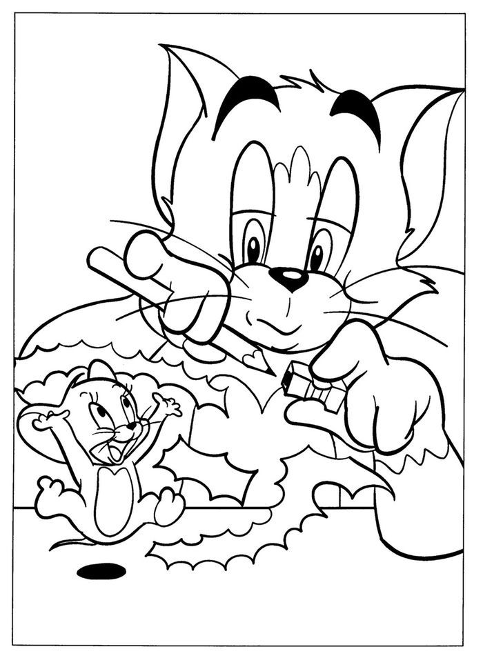 34 Tom and Jerry Coloring Pages Printable 7