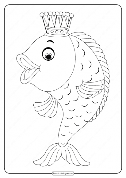 34 Vibrant Goldfishes Coloring Pages Printable 16