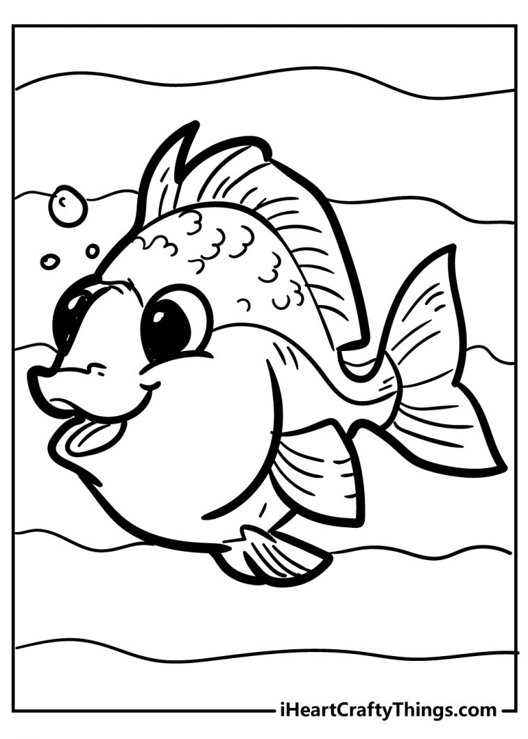 34 Vibrant Goldfishes Coloring Pages Printable 17