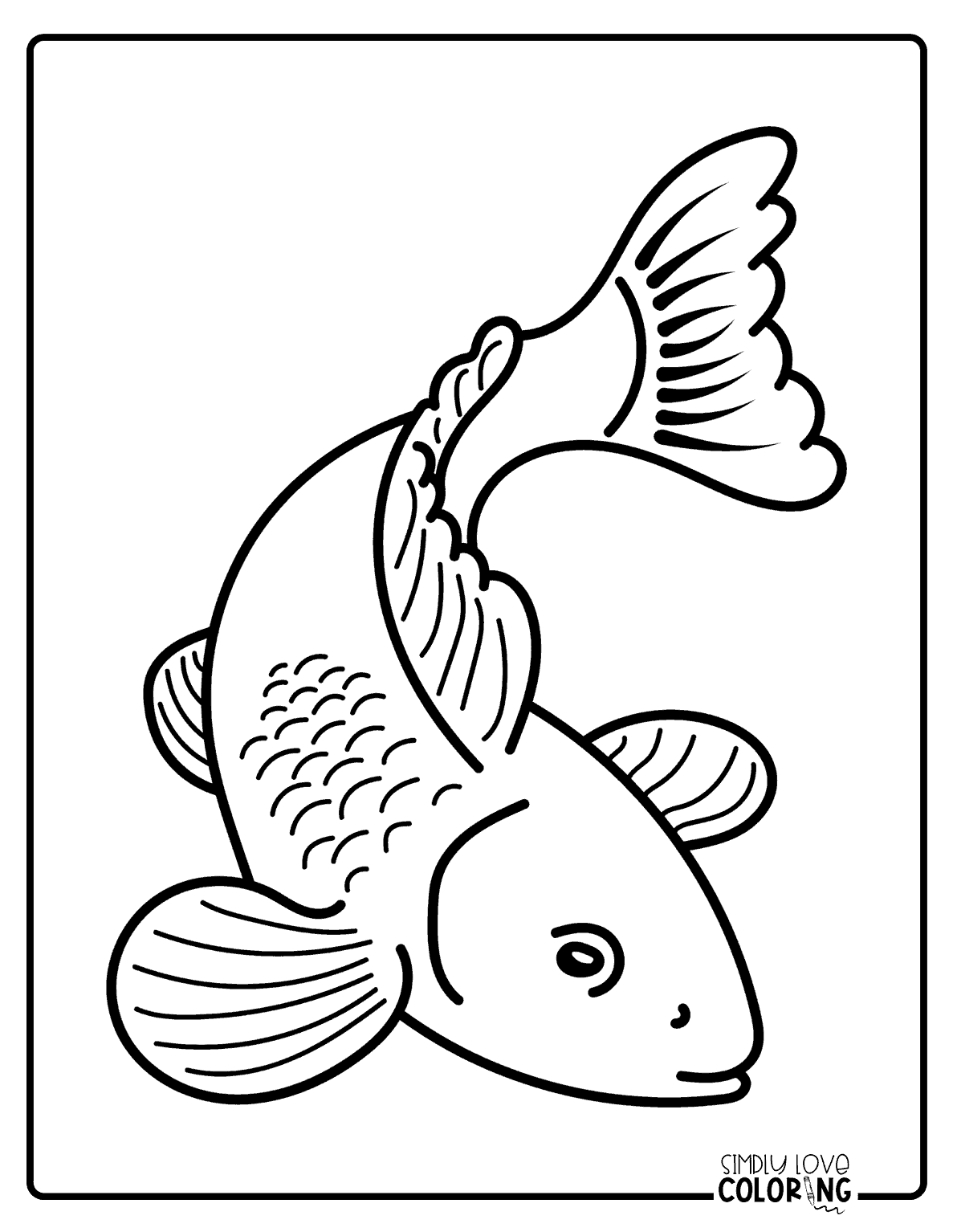 34 Vibrant Goldfishes Coloring Pages Printable 26