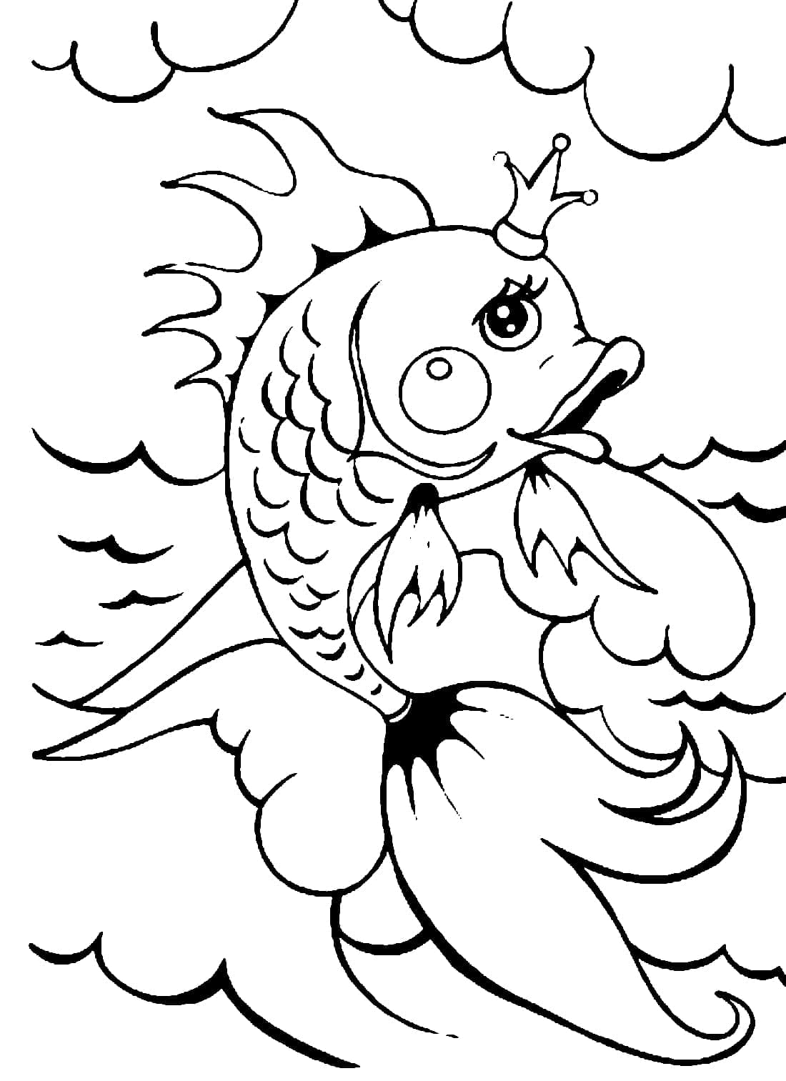 vibrant goldfishes coloring pages printable jpg