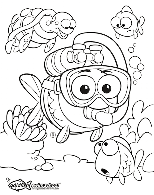 34 Vibrant Goldfishes Coloring Pages Printable 31