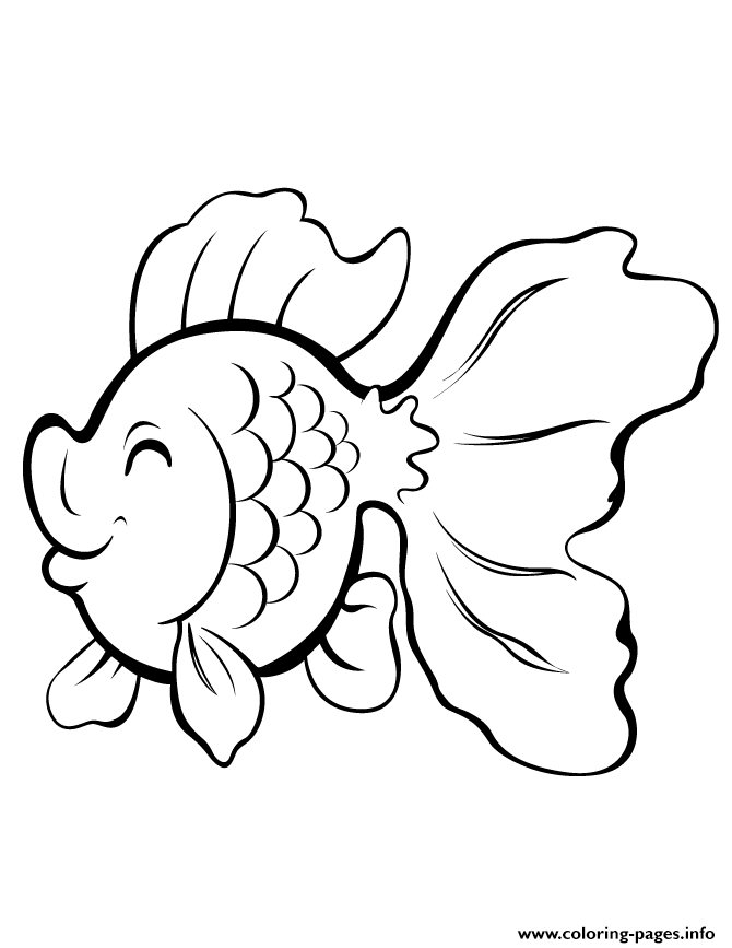 34 Vibrant Goldfishes Coloring Pages Printable 33