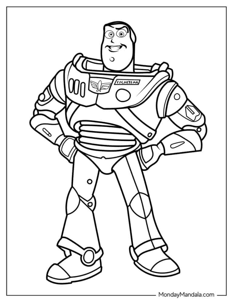 35 Buzz Lightyear Coloring Pages Printable 32