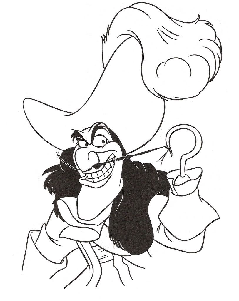 35 Crafty Captain Hook Coloring Pages Printable 1