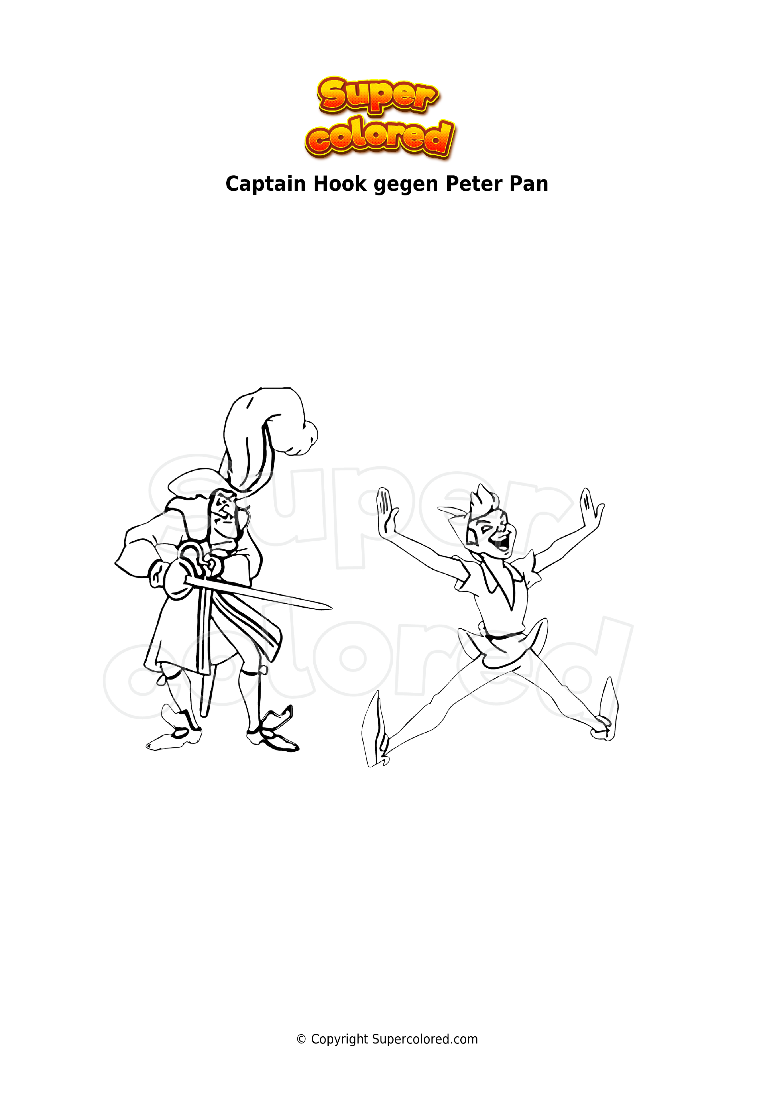 35 Crafty Captain Hook Coloring Pages Printable 26