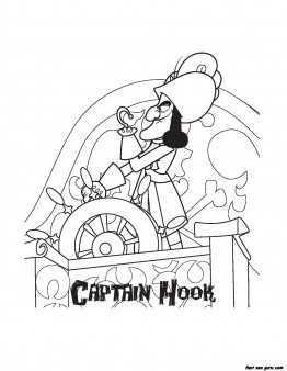 35 Crafty Captain Hook Coloring Pages Printable 5