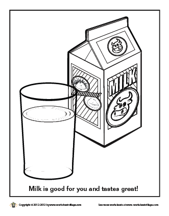 35 Creamy Milk Coloring Pages Printable Pictures 10