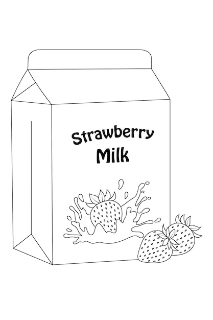 35 Creamy Milk Coloring Pages Printable Pictures 11