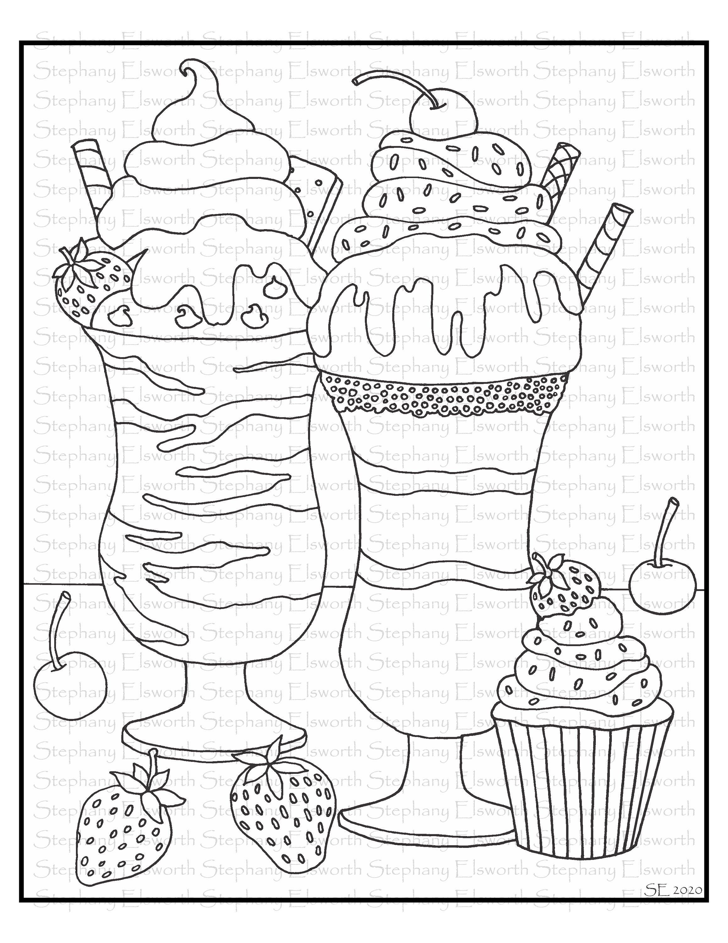 35 Creamy Milk Coloring Pages Printable Pictures 13