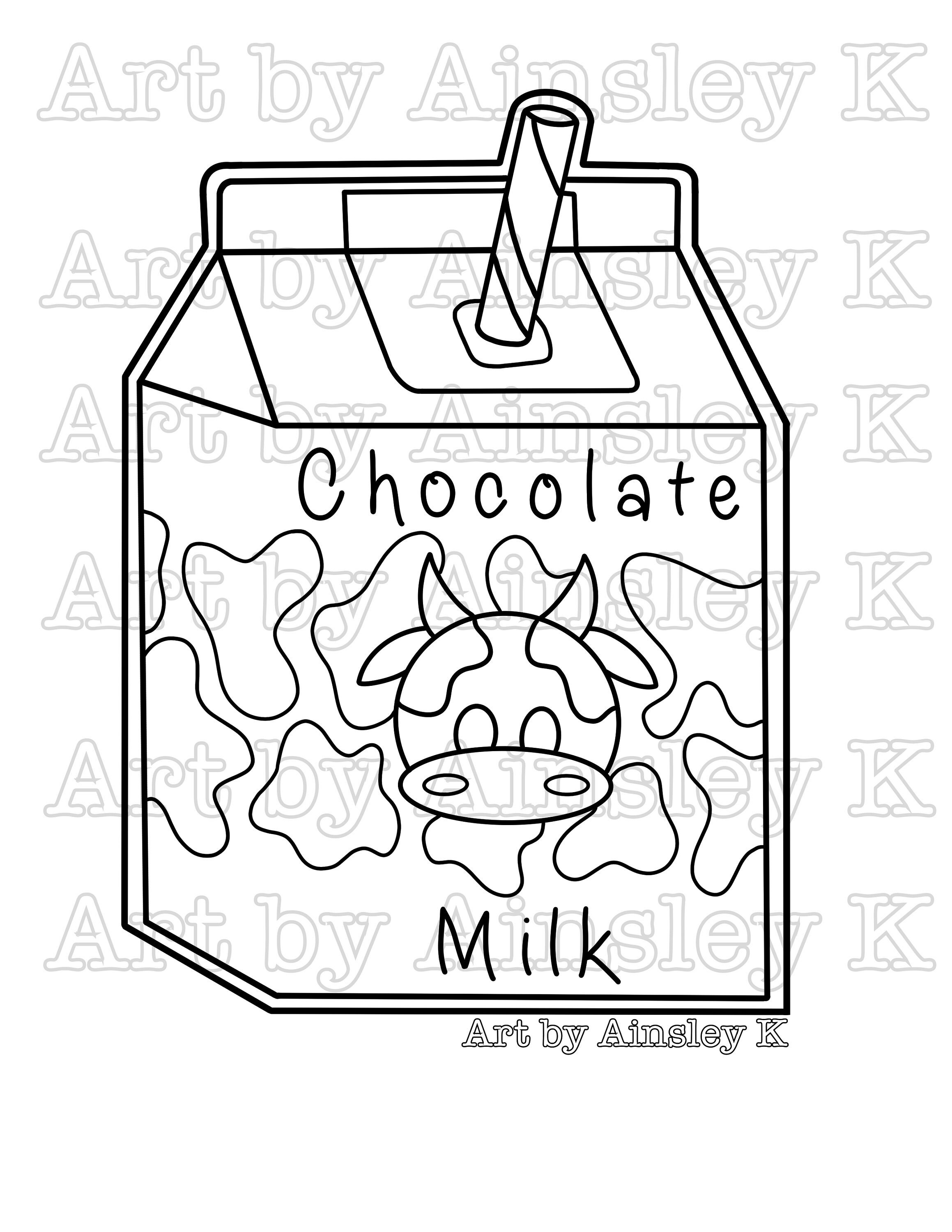 35 Creamy Milk Coloring Pages Printable Pictures 28