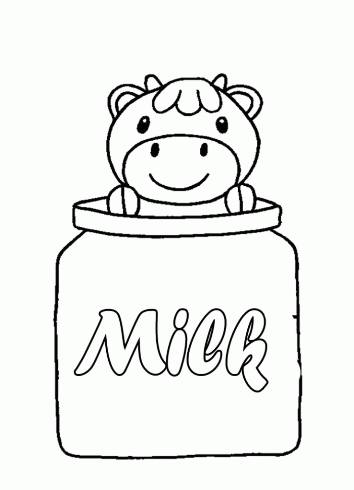 35 Creamy Milk Coloring Pages Printable Pictures 33