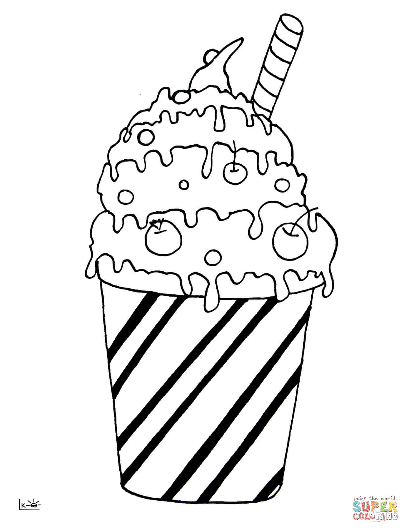 35 Creamy Milk Coloring Pages Printable Pictures 7