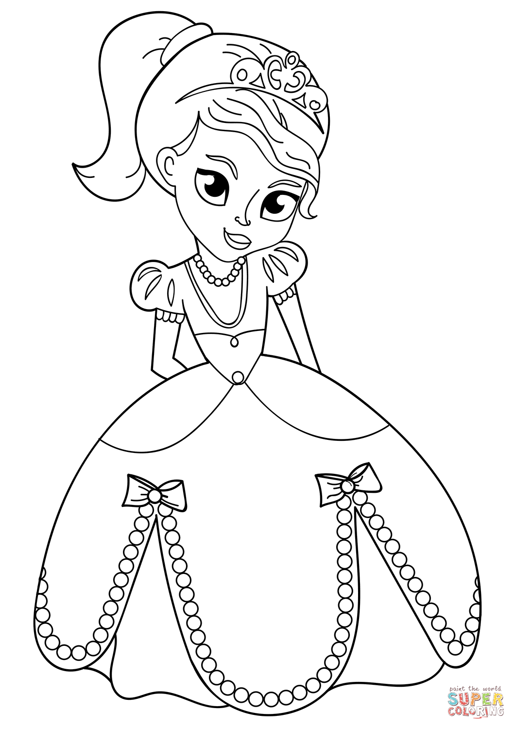 cute princess coloring pages printable jpg