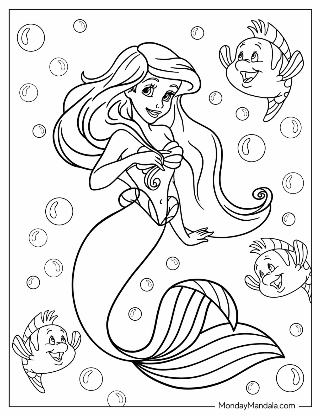 35 Cute Princess Coloring Pages Printable 14