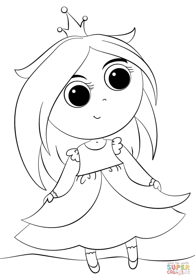 35 Cute Princess Coloring Pages Printable 26