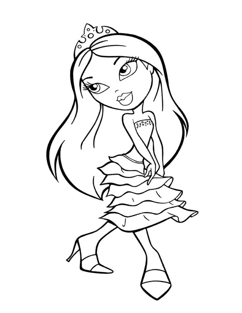 35 Cute Princess Coloring Pages Printable 27