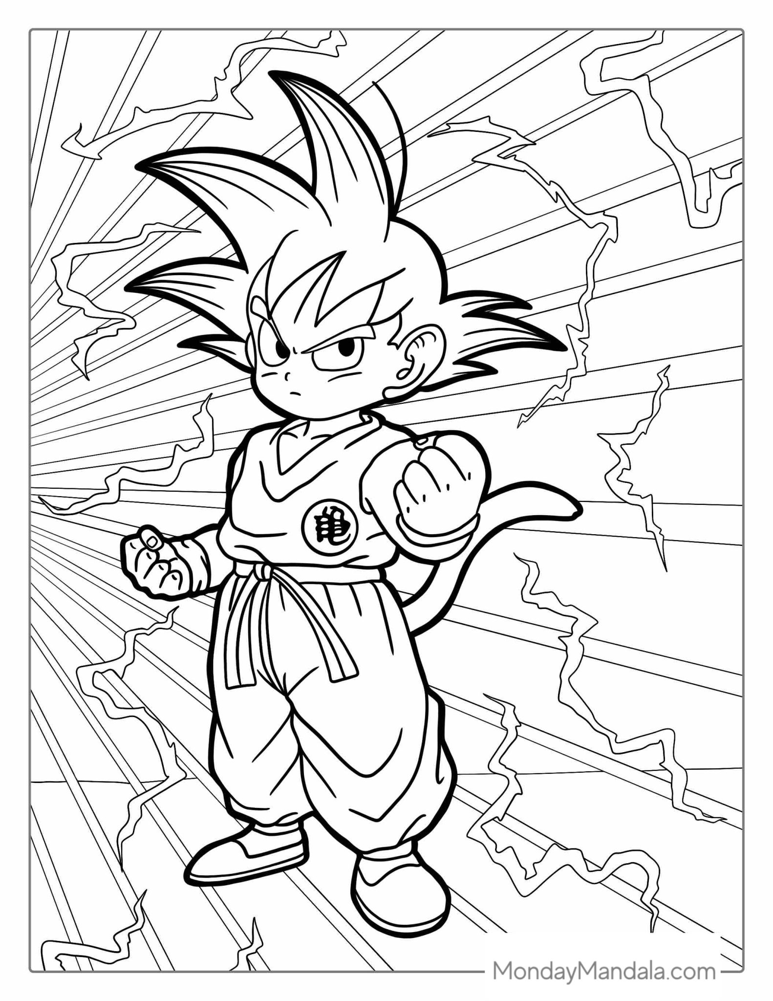 drip goku coloring pages printable jpg