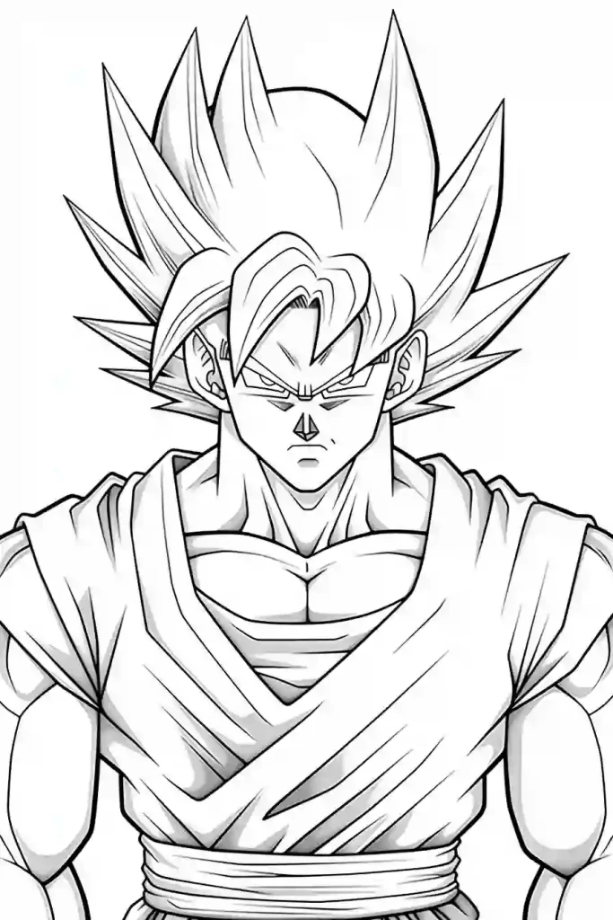 drip goku coloring pages printable jpg