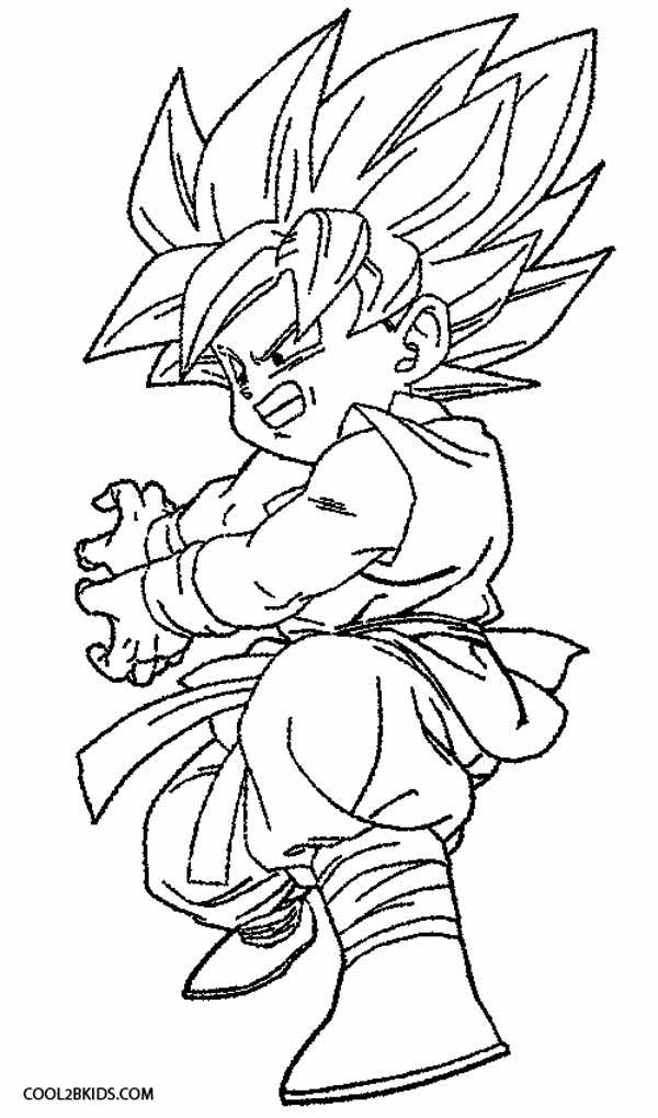 drip goku coloring pages printable jpg