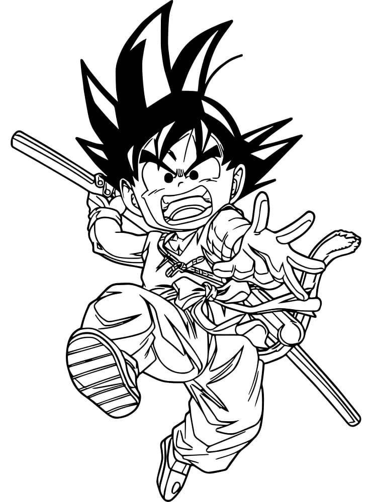 drip goku coloring pages printable jpg