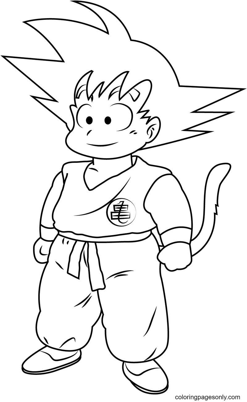 drip goku coloring pages printable jpg