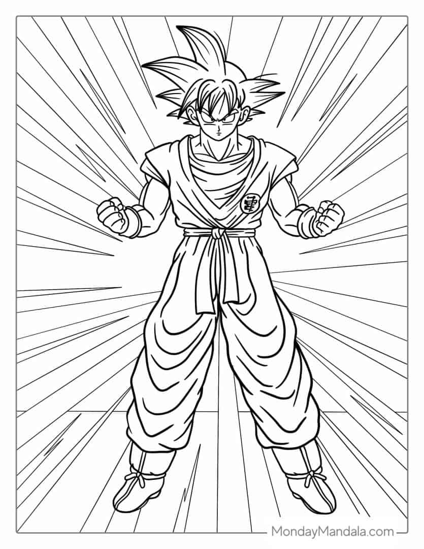 35 Drip Goku Coloring Pages Printable 21