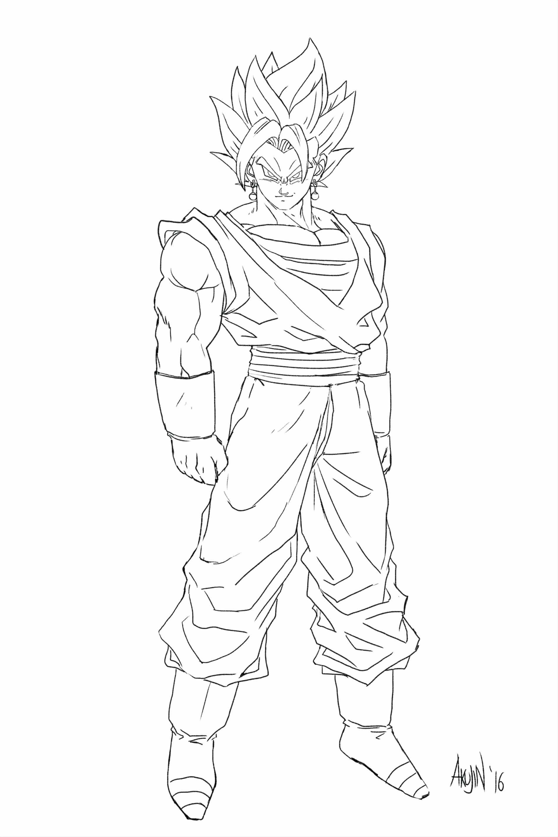 35 Drip Goku Coloring Pages Printable 22