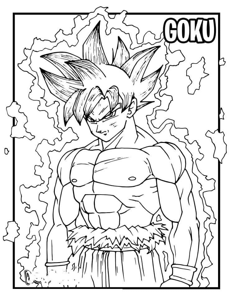 35 Drip Goku Coloring Pages Printable 23