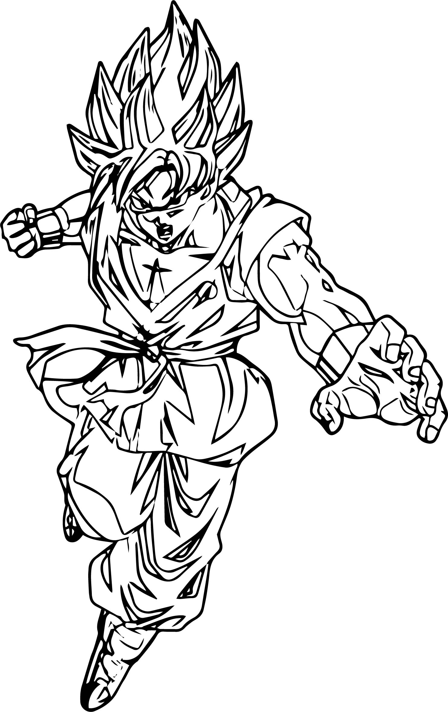 35 Drip Goku Coloring Pages Printable 26