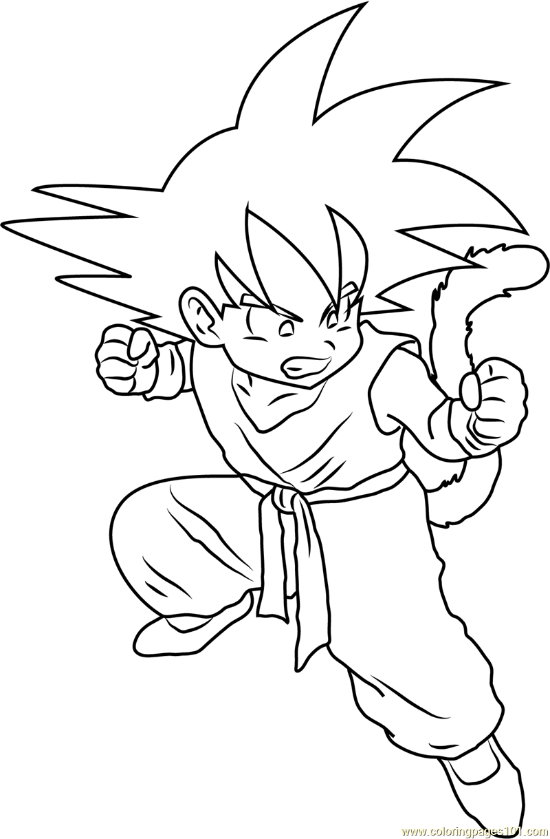 35 Drip Goku Coloring Pages Printable 29