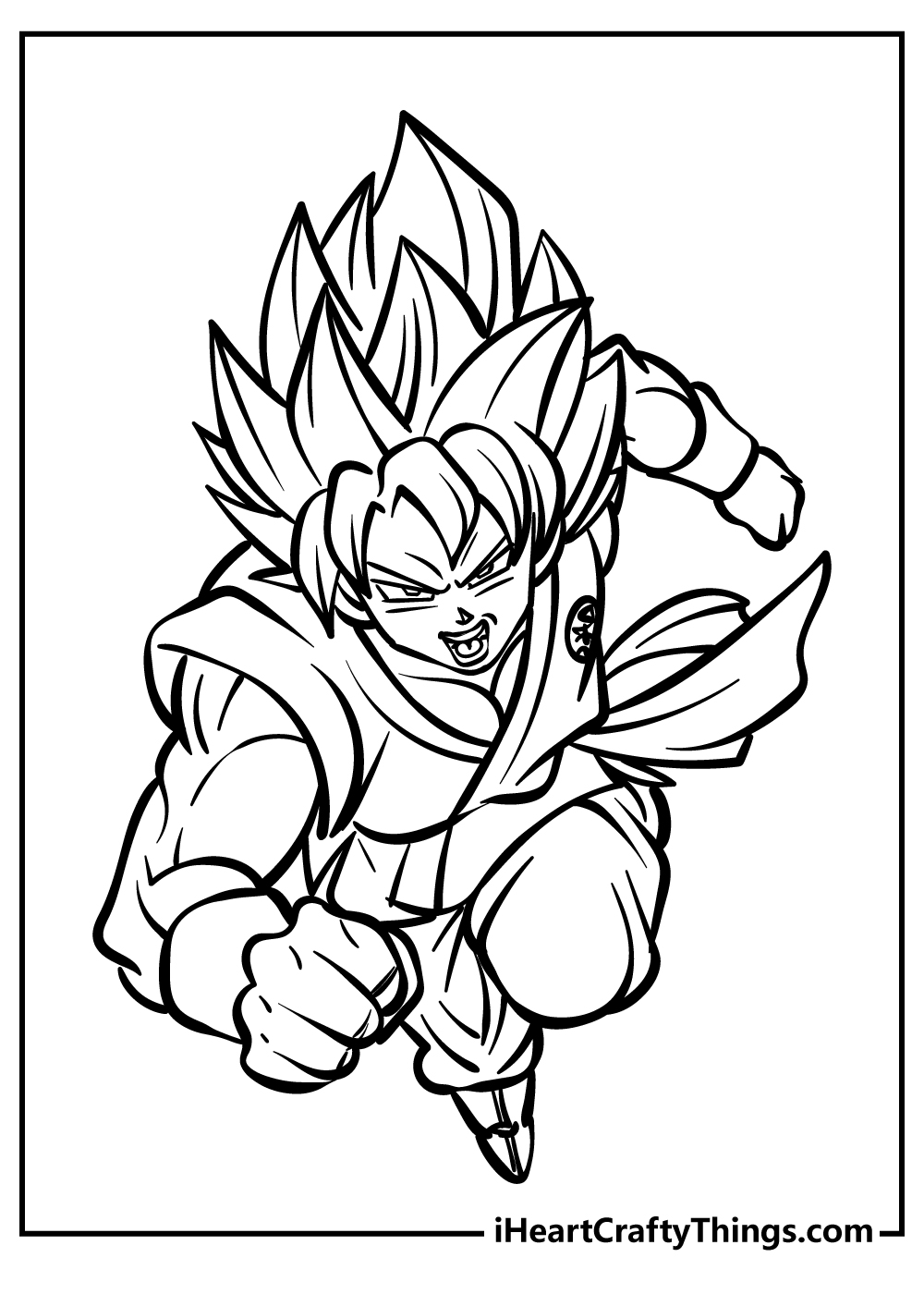 drip goku coloring pages printable jpg