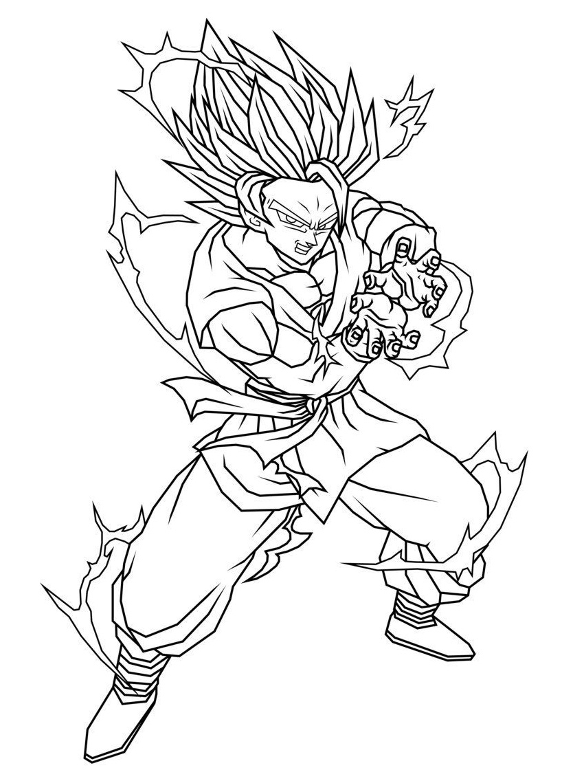 35 Drip Goku Coloring Pages Printable 30