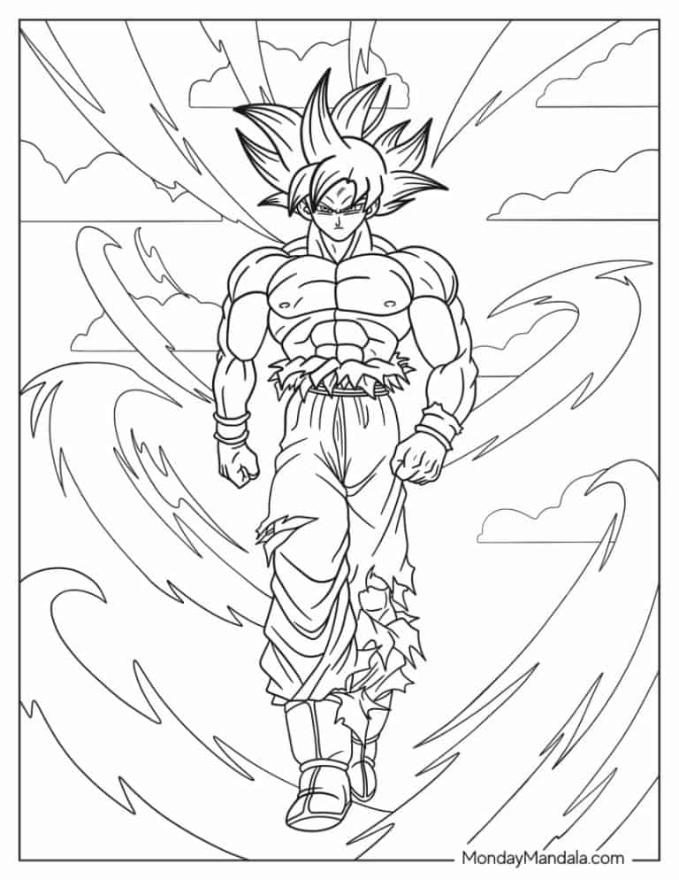 35 Drip Goku Coloring Pages Printable 31