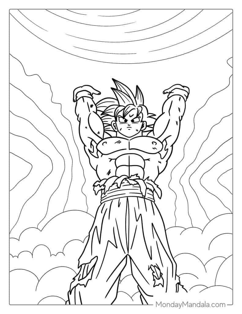 35 Drip Goku Coloring Pages Printable 33