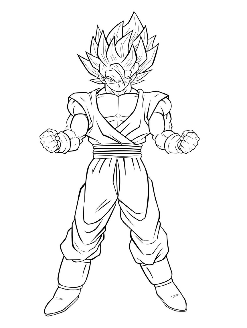 35 Drip Goku Coloring Pages Printable 7