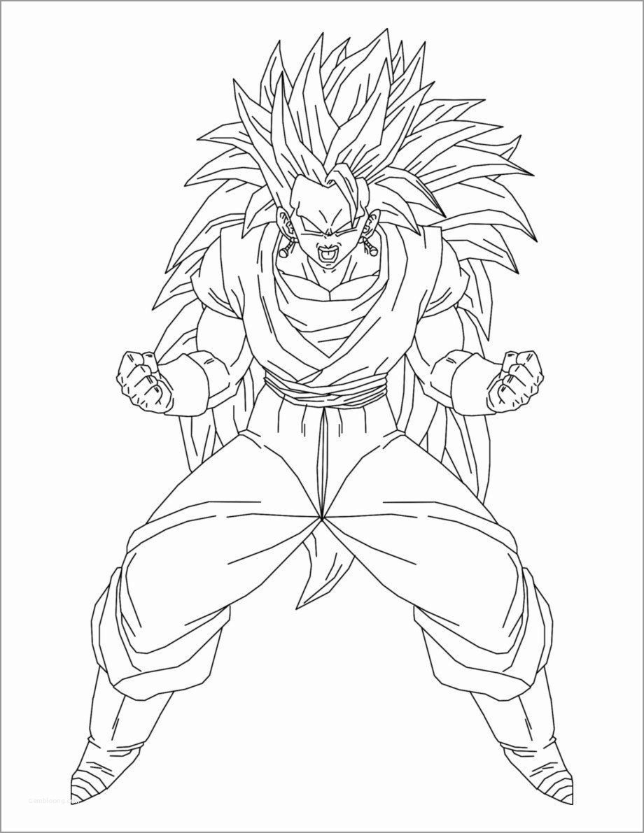 35 Exciting Dragon Ball Coloring Pages Printable 24