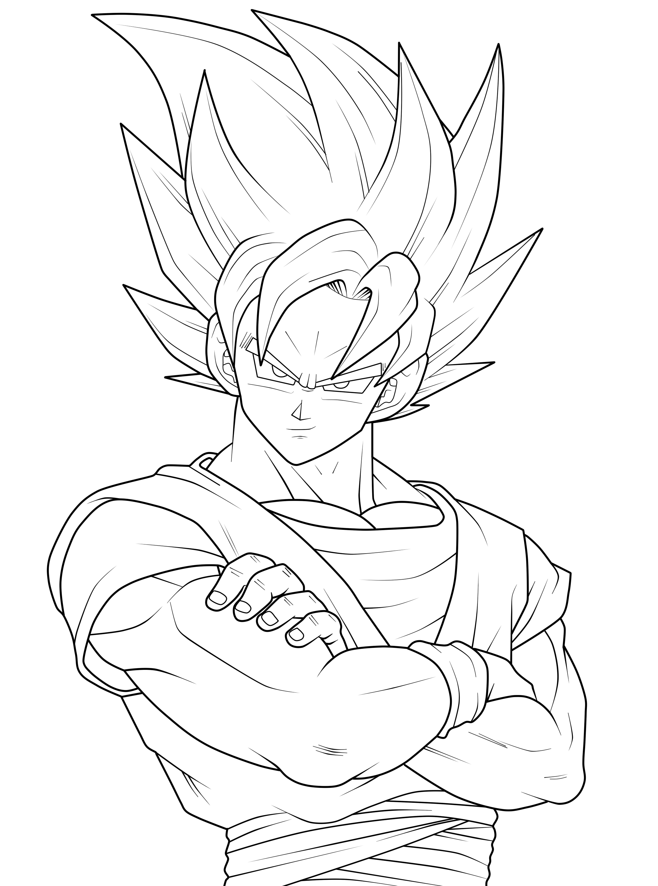 35 Exciting Dragon Ball Coloring Pages Printable 27