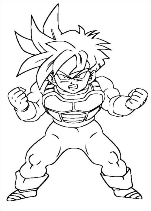 35 Exciting Dragon Ball Coloring Pages Printable 35