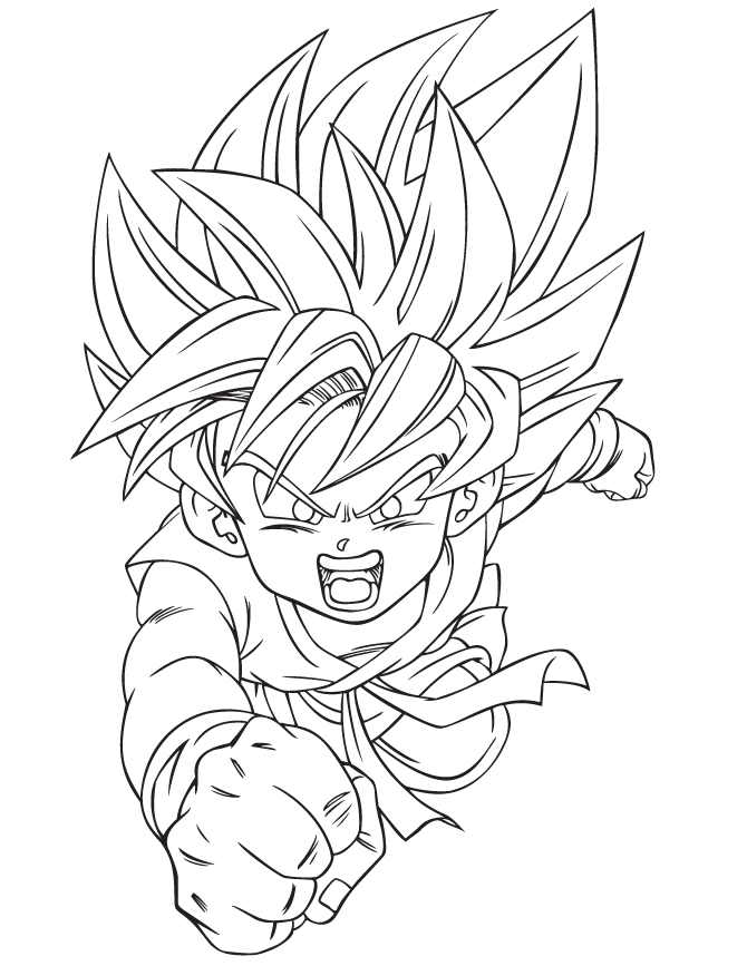 35 Exciting Dragon Ball Coloring Pages Printable 4