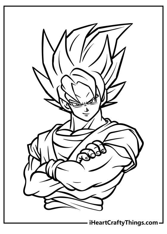 35 Exciting Dragon Ball Coloring Pages Printable 6