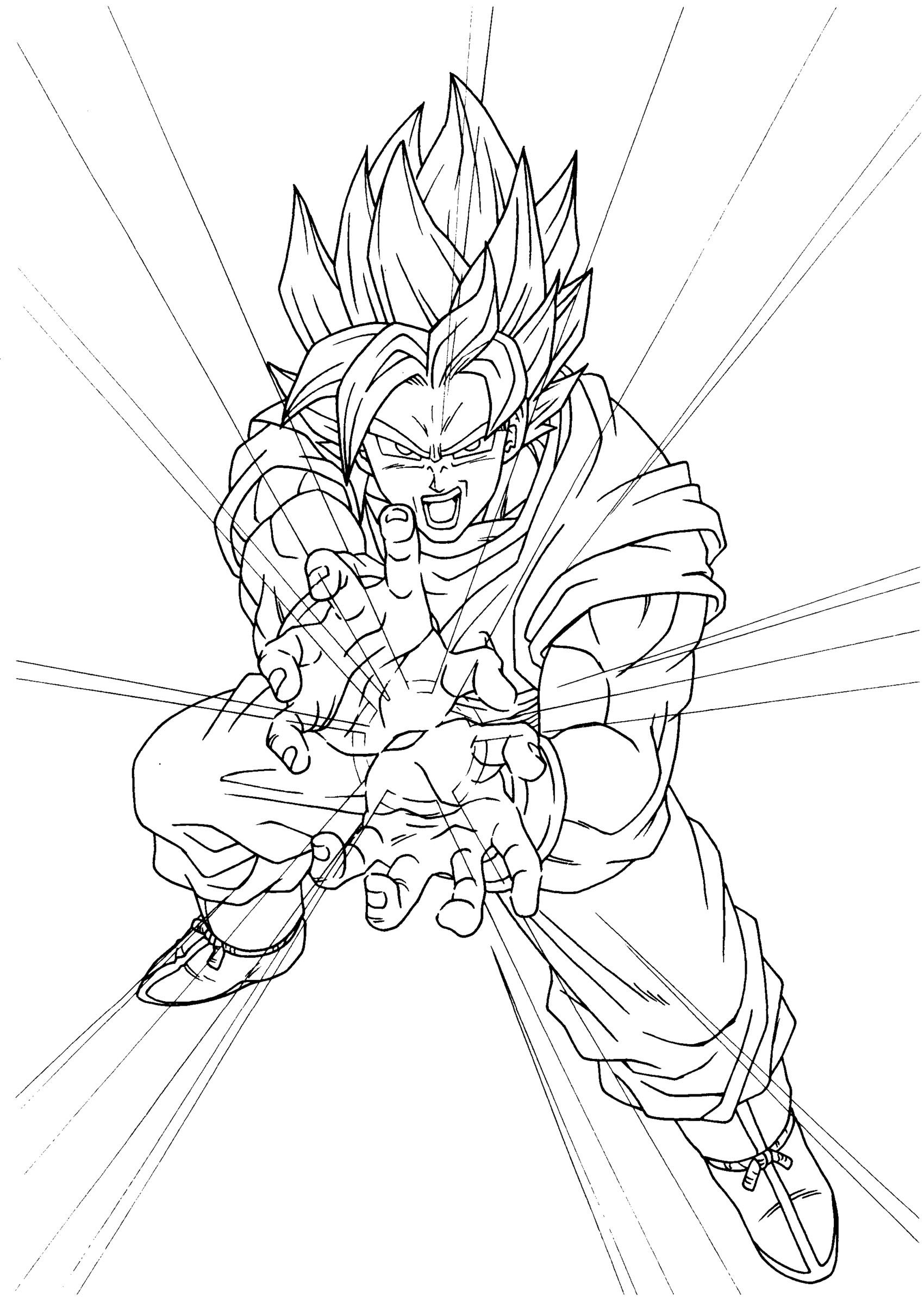 35 Exciting Dragon Ball Coloring Pages Printable 8