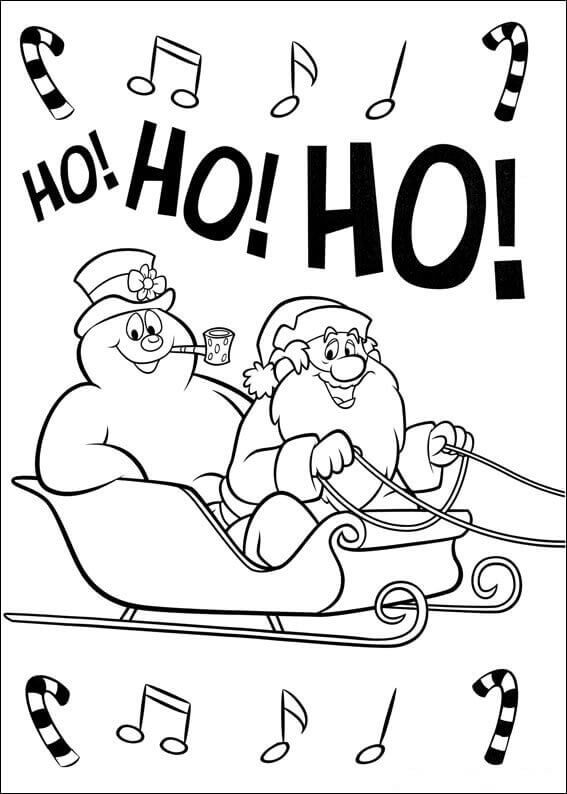 35 Fun Frosty the Snowman Coloring Pages Printable 11