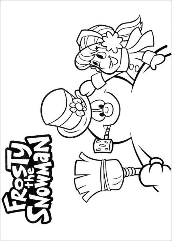 35 Fun Frosty the Snowman Coloring Pages Printable 28