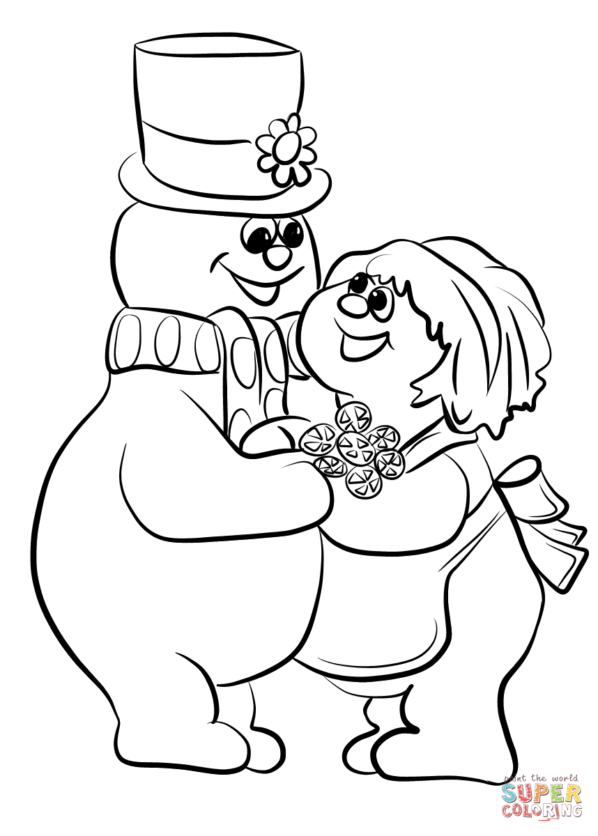 35 Fun Frosty the Snowman Coloring Pages Printable 29