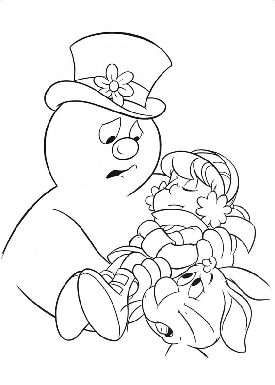 35 Fun Frosty the Snowman Coloring Pages Printable 3