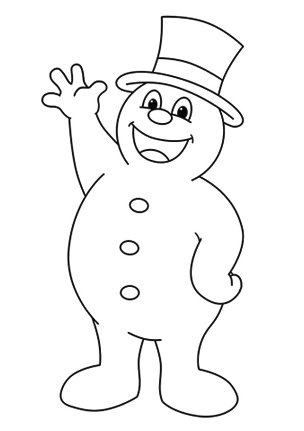 35 Fun Frosty the Snowman Coloring Pages Printable 30